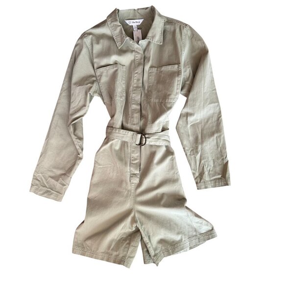 NWT The Drop Women's Karla Utility Vintage Short Jumpsuit Size XL Utilitarian - Picture 2 of 16